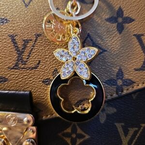 Gold and Black Handbag Charm/Keychain